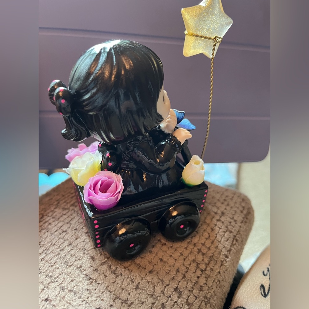 Gothic Cuties Handpainted Upcycled “As You Wish” Precious Moments Girl - Picture 3 of 7